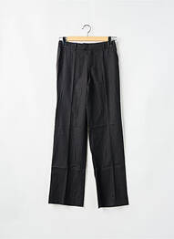 Pantalon drept talie cu cleme talie înaltă gri LEON & HARPER femme