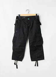 Pantalon trei sferturi talie joasă talie joasă negru LOIS femeie