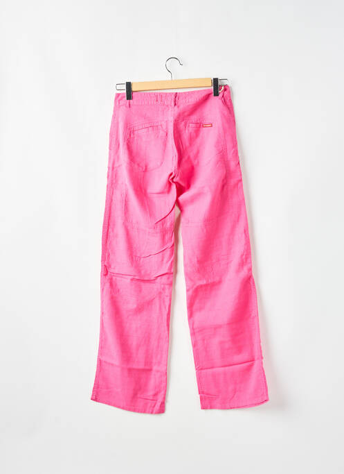 Pantalon drept roz MAGGIE femeie