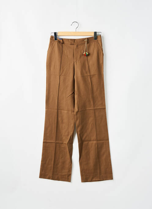 Pantalon drept maro LEON & HARPER femeie