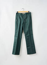 Pantalon chino țesătură poplin mărime normală verde FREEMAN T.PORTER femeie