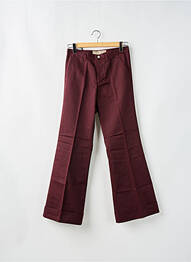 Pantalon chino țesătură poplin mărime normală violet FREEMAN T.PORTER femeie