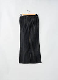 Pantalon drept închidere cu fermoar sub clapetă cu nasturi talie joasă negru FREEMAN T.PORTER femeie