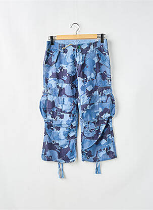 Pantalon trei sferturi croială dreaptă albastru LOIS femeie