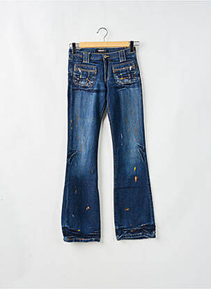 Blugi bootcut buzunare albastru RWD femeie