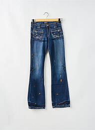 Blugi bootcut buzunare albastru RWD femeie