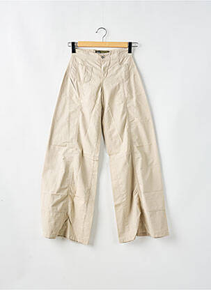 Pantalon evazat bej RWD femeie