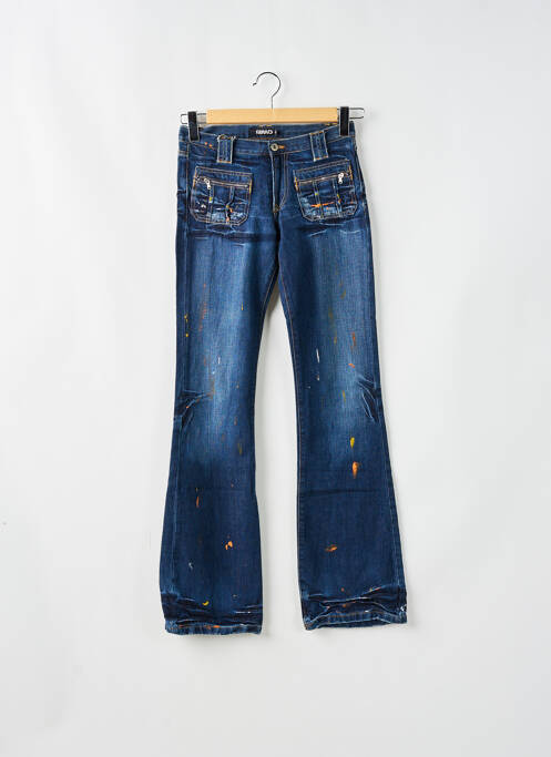 Blugi bootcut albastru RWD femeie