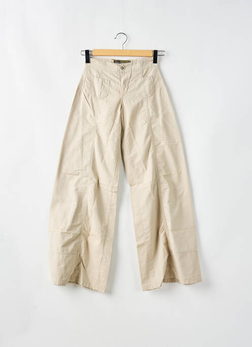 Pantalon evazat bej RWD femeie