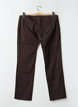 Pantalon drept elasticitate talie joasă maro SPIRIT OF GANG femeie