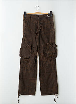 Pantalon cargo croială dreaptă talie joasă maro TEDDY SMITH femeie