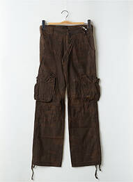 Pantalon cargo croială dreaptă talie joasă maro TEDDY SMITH femeie