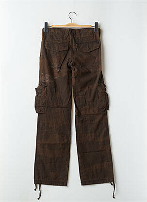 Pantalon cargo croială dreaptă talie joasă maro TEDDY SMITH femeie