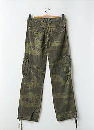 Pantalon cargo croială dreaptă talie joasă verde TEDDY SMITH femeie