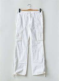 Pantalon cargo buzunare talie joasă alb TEDDY SMITH femeie