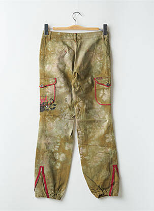 Pantalon drept elasticitate mărime normală verde TEDDY SMITH femeie