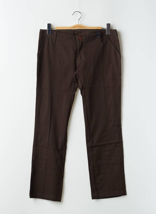 Pantalon drept maro SPIRIT OF GANG femeie