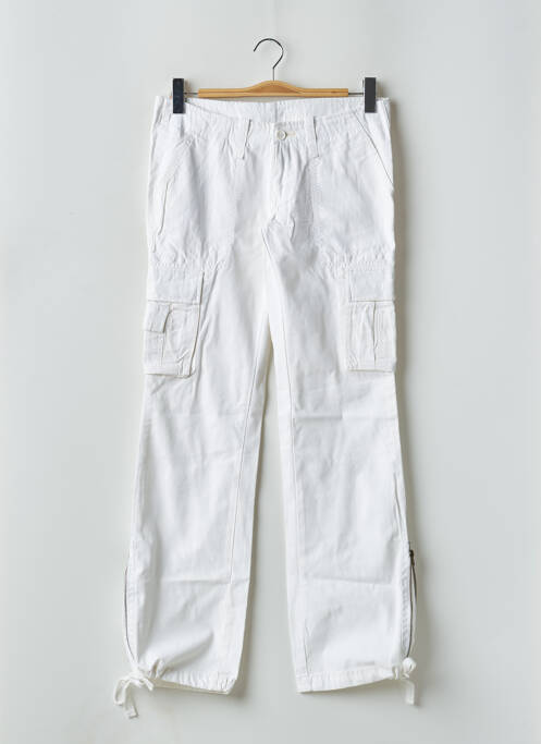 Pantalon cargo alb TEDDY SMITH femeie