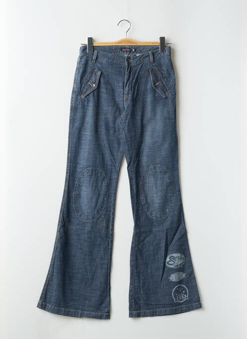 Blugi cu croială evazată albastru TEDDY SMITH femeie