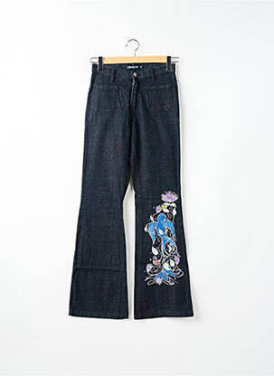 Blugi cu croială evazată albastru SCHOOL RAG femeie