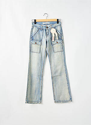 Blugi cu croială dreaptă albastru SCHOOL RAG femeie