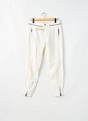 Pantalon slim talie joasă talie joasă alb SCHOOL RAG femeie