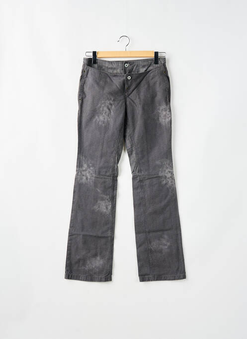 Pantalon drept buzunare talie joasă gri SCHOOL RAG femme