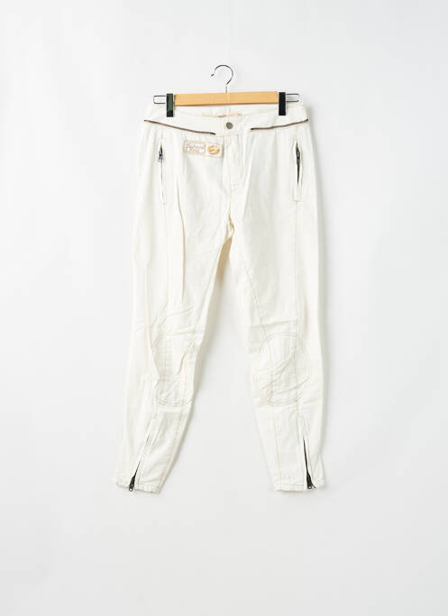 Pantalon slim alb SCHOOL RAG femeie