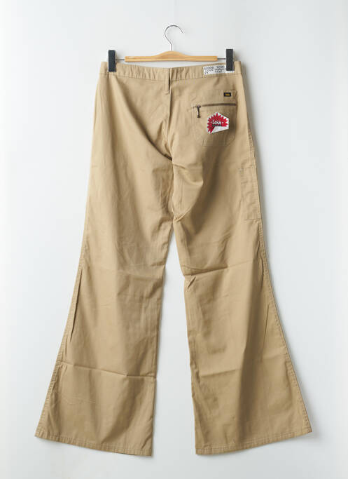 Pantalon evazat bej LOIS femeie