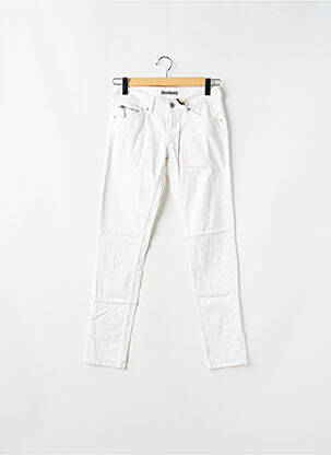 Pantalon slim alb DDP femeie