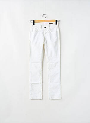 Blugi cu croială dreaptă alb FORNARINA femeie