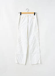 Pantalon larg țesătură poplin mărime normală alb GERARD DAREL femme