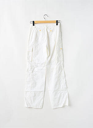 Pantalon larg țesătură poplin mărime normală alb GERARD DAREL femeie