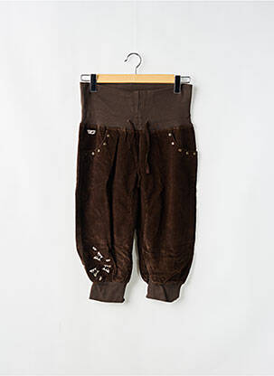 Pantalon trei sferturi maro GOLDDIGGA femeie