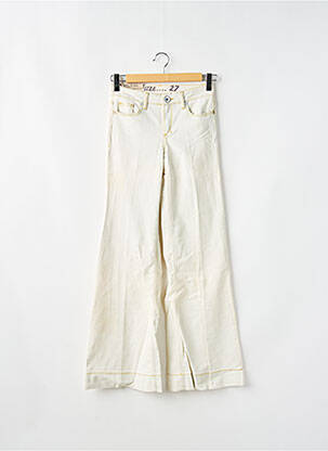 Blugi cu croială evazată alb GUESS femeie