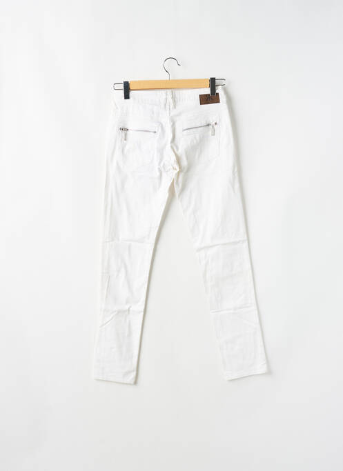 Pantalon slim alb DDP femeie