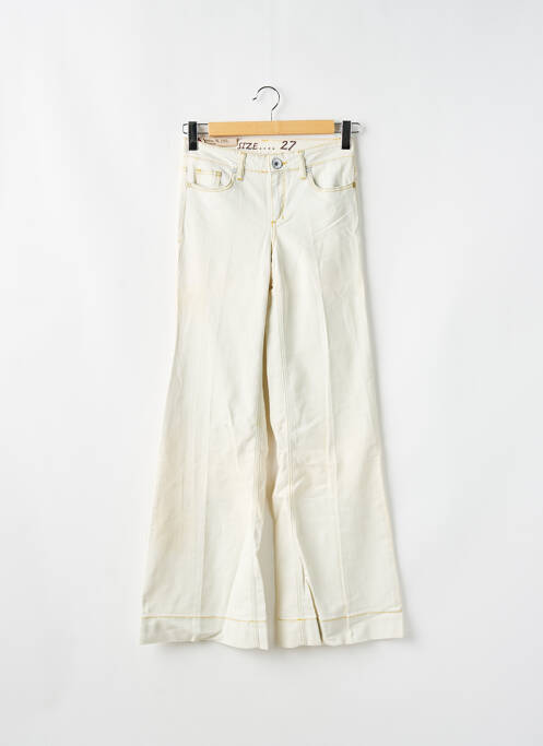 Blugi cu croială evazată alb GUESS femeie