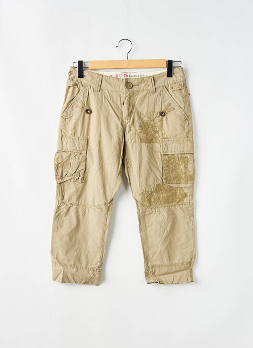 Pantalon trei sferturi bej GURU femeie