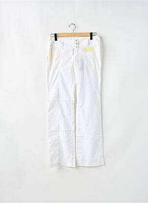 Pantalon evazat talie joasă talie joasă alb BE YOU K femeie