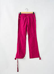 Pantalon drept închidere cu fermoar sub clapetă cu cârlig talie joasă roz BE YOU K femeie