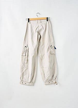 Pantalon cargo țesătură poplin talie joasă bej BE YOU K femeie