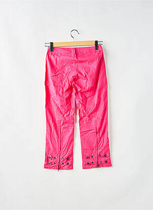 Pantalon trei sferturi croială dreaptă talie joasă roz BE YOU K femeie