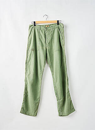 Pantalon drept buzunare talie joasă verde CIMARRON femeie