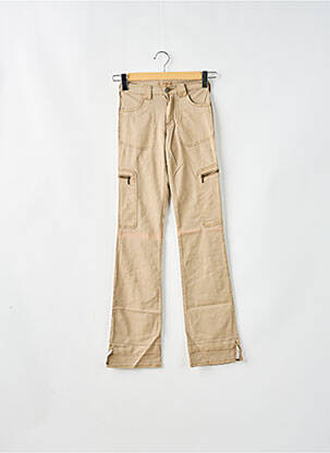Pantalon cargo croială dreaptă talie joasă bej CIMARRON femeie