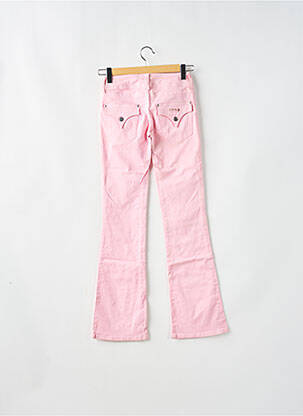 Pantalon evazat elasticitate talie joasă roz CIMARRON femeie