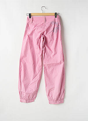 Pantalon drept țesătură poplin talie joasă roz BE YOU K femeie