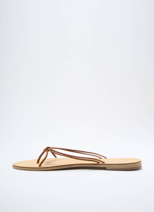 Șlapi maro NICOLAS LAINAS femeie