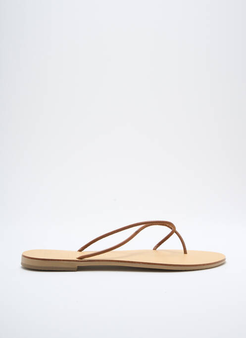 Șlapi maro NICOLAS LAINAS femeie