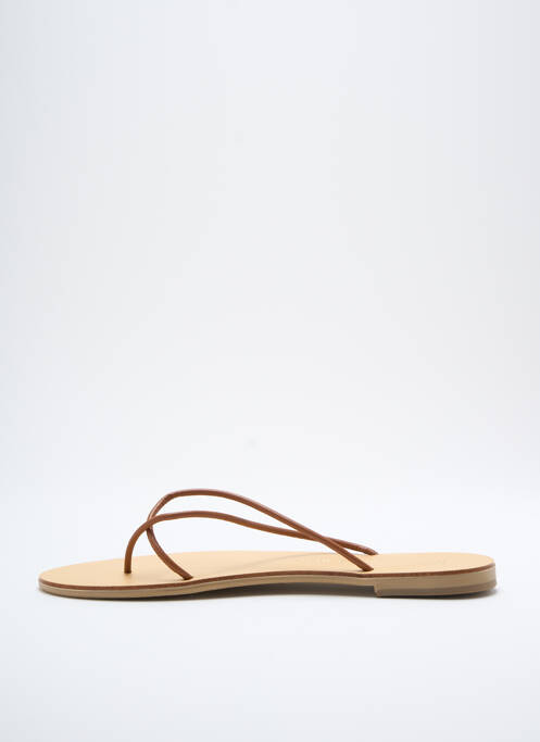 Șlapi maro NICOLAS LAINAS femeie