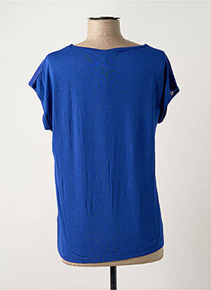 Tricou guler rotund mâneci scurte albastru DAMART femeie